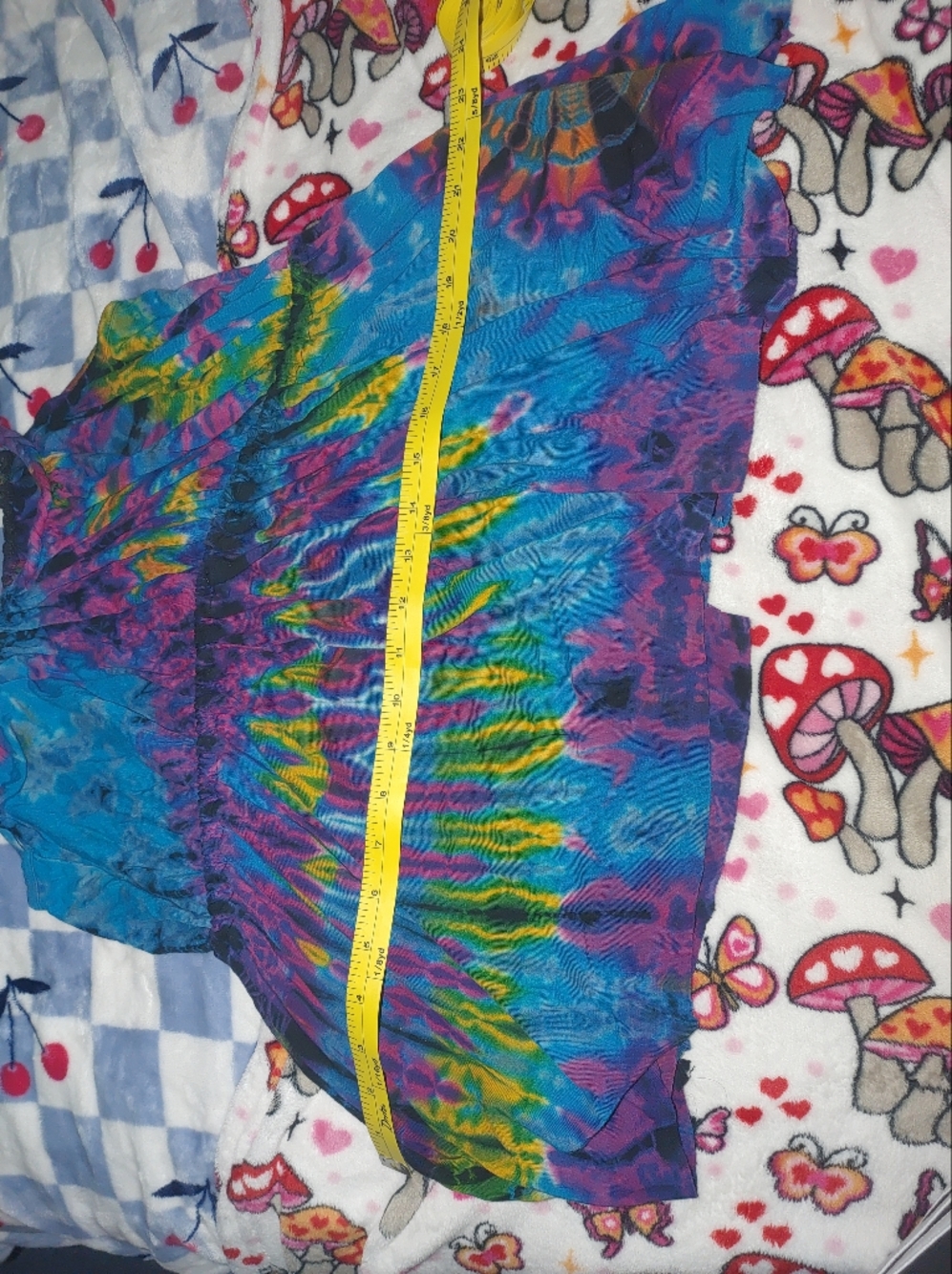 Blue Tie-Dye Spaghetti Strap Tank Top - Picture 7 of 7
